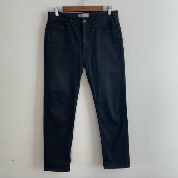 Everlane | Womens The Original Cheeky Jean Black Denim Straight Leg High Rise 27 - Picture 3 of 10